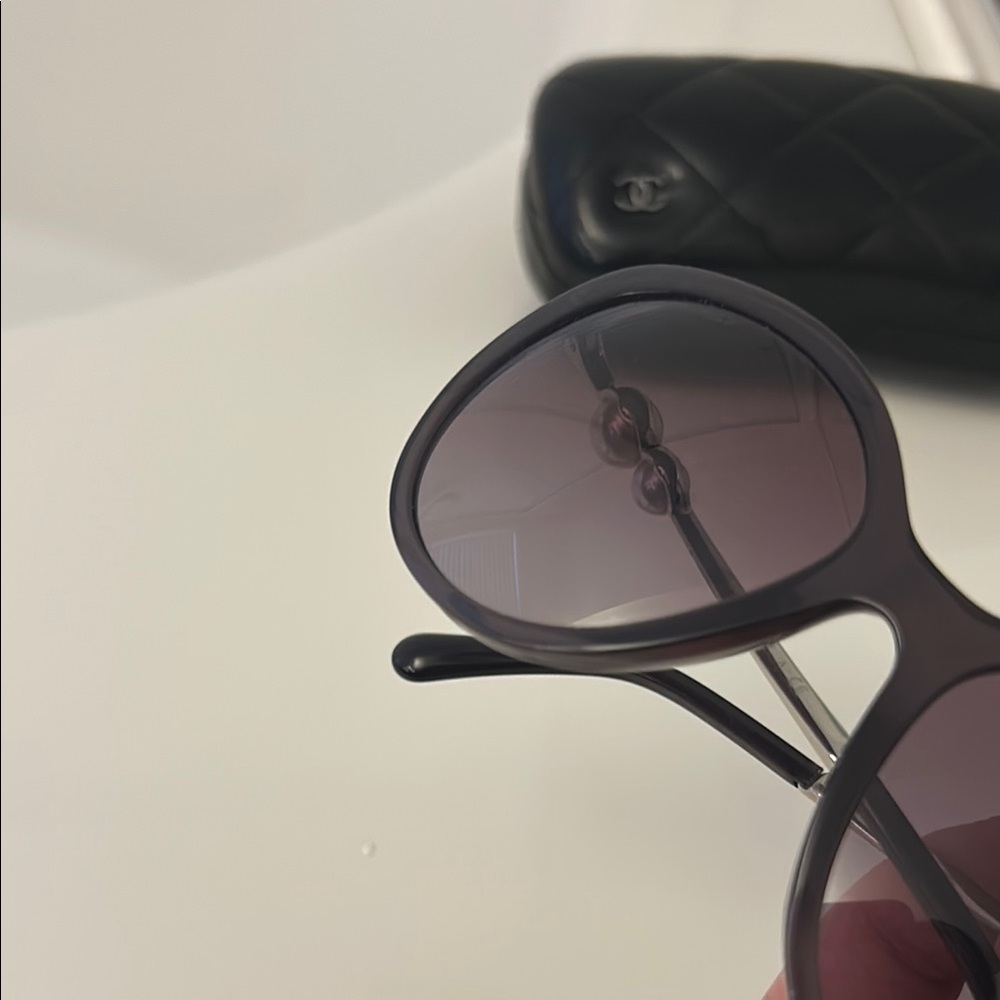 Acetate Butterfly Winter Pearl Sunglasses Purple - Picture 6 of 9